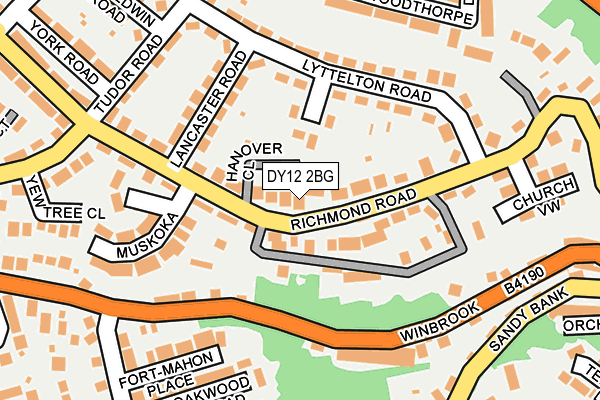 DY12 2BG map - OS OpenMap – Local (Ordnance Survey) DY12 2BG map - OS OpenMap – Local (Ordnance Survey)