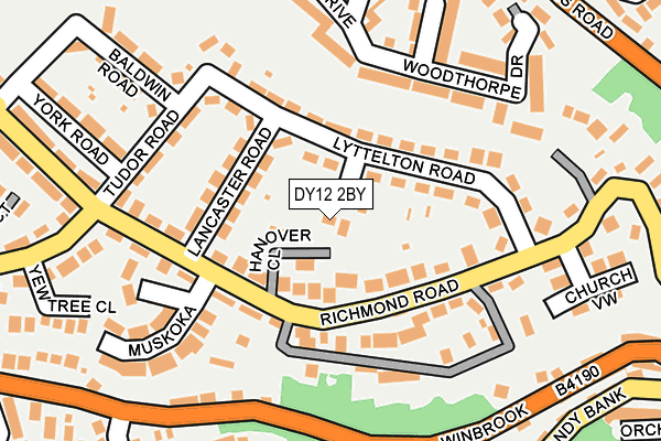 DY12 2BY map - OS OpenMap – Local (Ordnance Survey) DY12 2BY map - OS OpenMap – Local (Ordnance Survey)