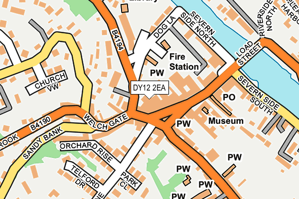 DY12 2EA map - OS OpenMap – Local (Ordnance Survey) DY12 2EA map - OS OpenMap – Local (Ordnance Survey)