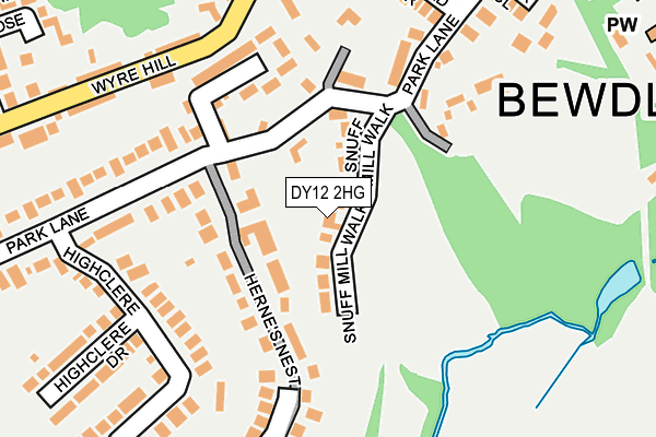 DY12 2HG map - OS OpenMap – Local (Ordnance Survey) DY12 2HG map - OS OpenMap – Local (Ordnance Survey)