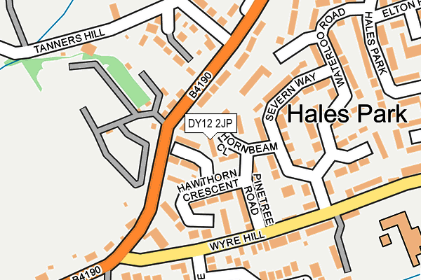 DY12 2JP map - OS OpenMap – Local (Ordnance Survey) DY12 2JP map - OS OpenMap – Local (Ordnance Survey)