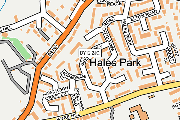 DY12 2JQ map - OS OpenMap – Local (Ordnance Survey) DY12 2JQ map - OS OpenMap – Local (Ordnance Survey)