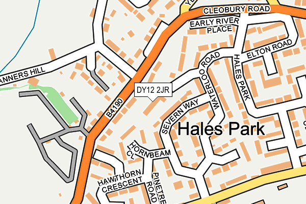 DY12 2JR map - OS OpenMap – Local (Ordnance Survey) DY12 2JR map - OS OpenMap – Local (Ordnance Survey)