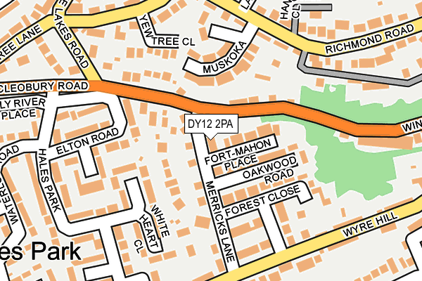 DY12 2PA map - OS OpenMap – Local (Ordnance Survey) DY12 2PA map - OS OpenMap – Local (Ordnance Survey)