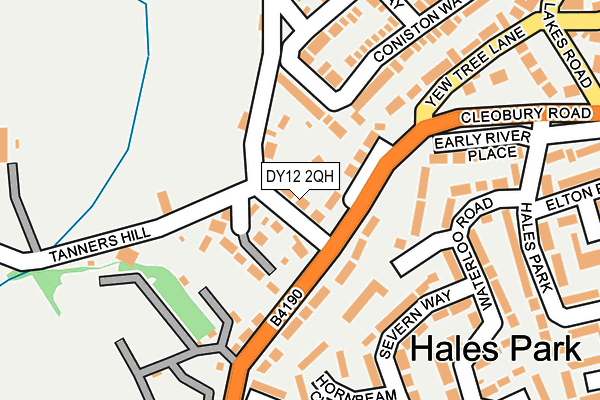 DY12 2QH map - OS OpenMap – Local (Ordnance Survey) DY12 2QH map - OS OpenMap – Local (Ordnance Survey)