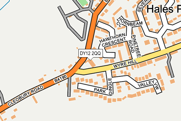 DY12 2QQ map - OS OpenMap – Local (Ordnance Survey) DY12 2QQ map - OS OpenMap – Local (Ordnance Survey)