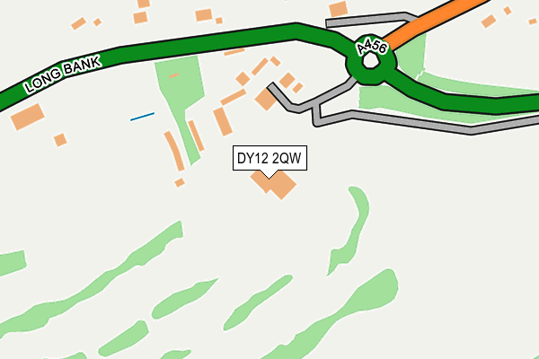 DY12 2QW map - OS OpenMap – Local (Ordnance Survey) DY12 2QW map - OS OpenMap – Local (Ordnance Survey)