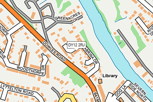 DY12 2RJ map - OS OpenMap – Local (Ordnance Survey) DY12 2RJ map - OS OpenMap – Local (Ordnance Survey)