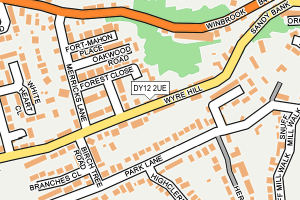 DY12 2UE map - OS OpenMap – Local (Ordnance Survey) DY12 2UE map - OS OpenMap – Local (Ordnance Survey)
