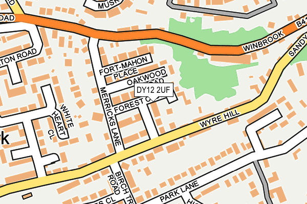 DY12 2UF map - OS OpenMap – Local (Ordnance Survey) DY12 2UF map - OS OpenMap – Local (Ordnance Survey)