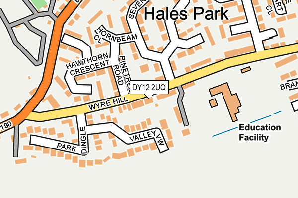 DY12 2UQ map - OS OpenMap – Local (Ordnance Survey)