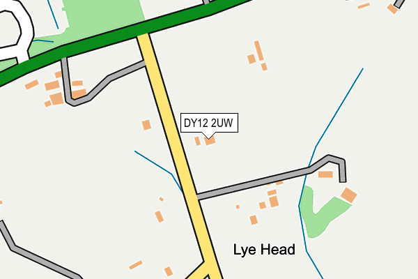 DY12 2UW map - OS OpenMap – Local (Ordnance Survey) DY12 2UW map - OS OpenMap – Local (Ordnance Survey)