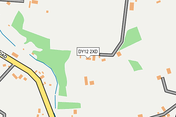 DY12 2XD map - OS OpenMap – Local (Ordnance Survey) DY12 2XD map - OS OpenMap – Local (Ordnance Survey)