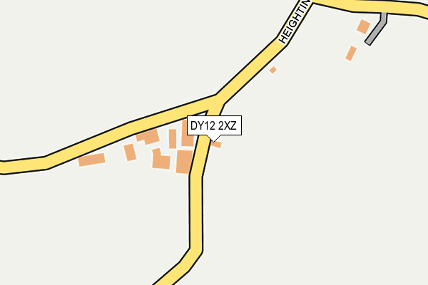 DY12 2XZ map - OS OpenMap – Local (Ordnance Survey) DY12 2XZ map - OS OpenMap – Local (Ordnance Survey)