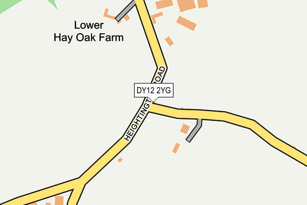 DY12 2YG map - OS OpenMap – Local (Ordnance Survey) DY12 2YG map - OS OpenMap – Local (Ordnance Survey)