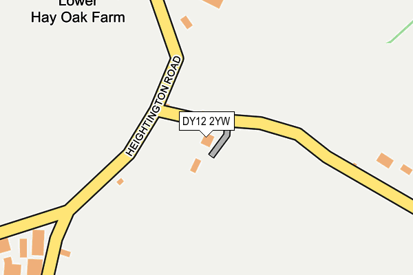 DY12 2YW map - OS OpenMap – Local (Ordnance Survey) DY12 2YW map - OS OpenMap – Local (Ordnance Survey)