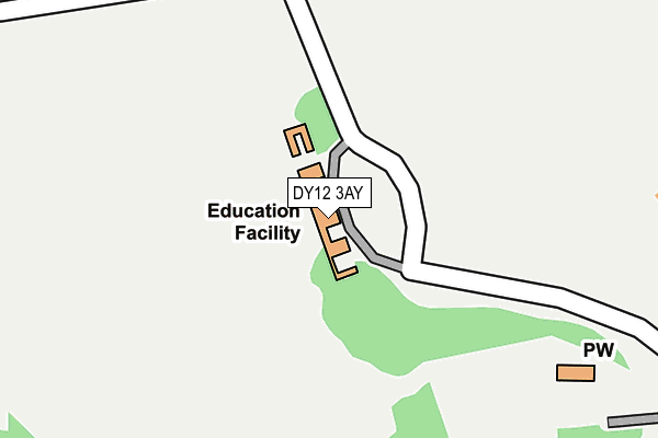 DY12 3AY map - OS OpenMap – Local (Ordnance Survey) DY12 3AY map - OS OpenMap – Local (Ordnance Survey)