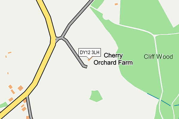 DY12 3LH map - OS OpenMap – Local (Ordnance Survey) DY12 3LH map - OS OpenMap – Local (Ordnance Survey)
