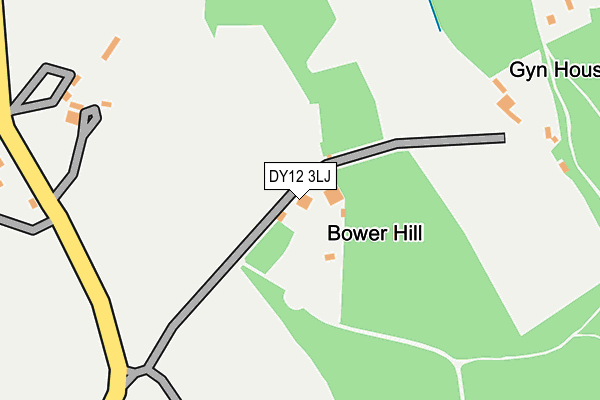DY12 3LJ map - OS OpenMap – Local (Ordnance Survey)