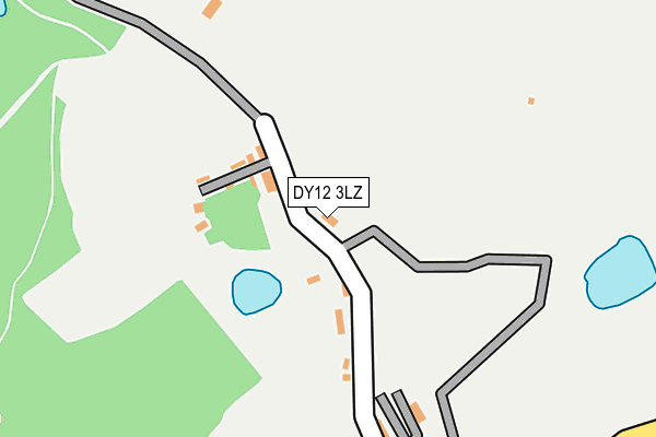 DY12 3LZ map - OS OpenMap – Local (Ordnance Survey)