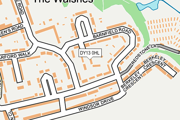 DY13 0HL map - OS OpenMap – Local (Ordnance Survey) DY13 0HL map - OS OpenMap – Local (Ordnance Survey)