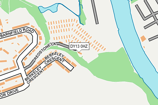 DY13 0HZ map - OS OpenMap – Local (Ordnance Survey) DY13 0HZ map - OS OpenMap – Local (Ordnance Survey)