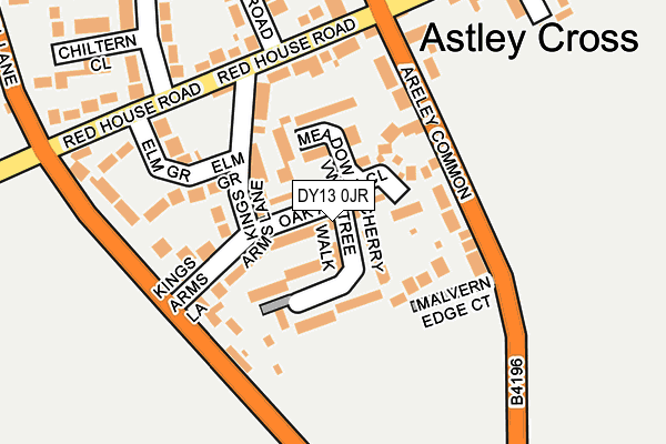DY13 0JR map - OS OpenMap – Local (Ordnance Survey) DY13 0JR map - OS OpenMap – Local (Ordnance Survey)