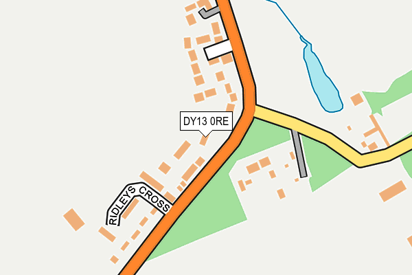 DY13 0RE map - OS OpenMap – Local (Ordnance Survey) DY13 0RE map - OS OpenMap – Local (Ordnance Survey)