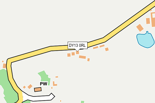 DY13 0RL map - OS OpenMap – Local (Ordnance Survey) DY13 0RL map - OS OpenMap – Local (Ordnance Survey)