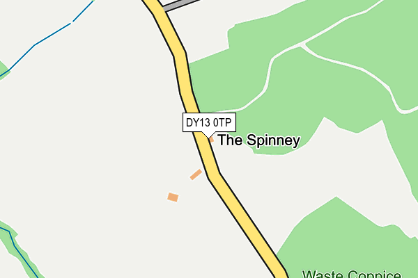 DY13 0TP map - OS OpenMap – Local (Ordnance Survey) DY13 0TP map - OS OpenMap – Local (Ordnance Survey)