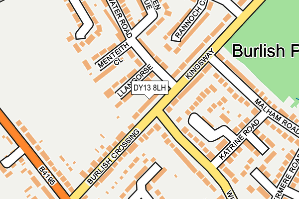 DY13 8LH map - OS OpenMap – Local (Ordnance Survey) DY13 8LH map - OS OpenMap – Local (Ordnance Survey)