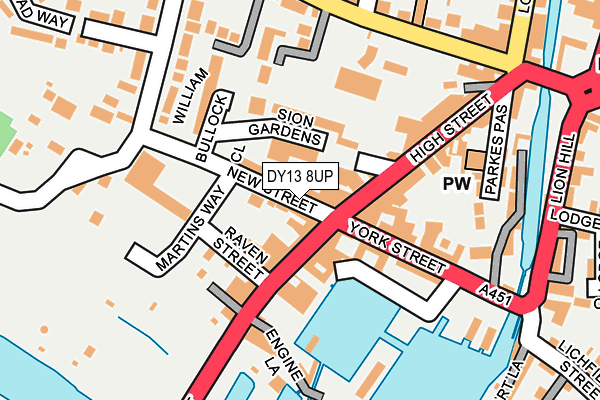 DY13 8UP map - OS OpenMap – Local (Ordnance Survey) DY13 8UP map - OS OpenMap – Local (Ordnance Survey)