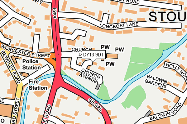DY13 9DT map - OS OpenMap – Local (Ordnance Survey) DY13 9DT map - OS OpenMap – Local (Ordnance Survey)