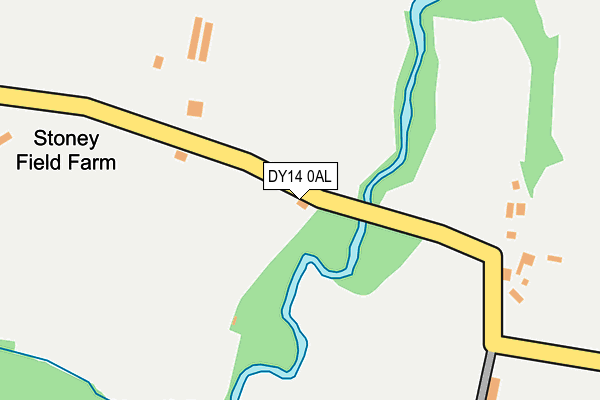 DY14 0AL map - OS OpenMap – Local (Ordnance Survey) DY14 0AL map - OS OpenMap – Local (Ordnance Survey)