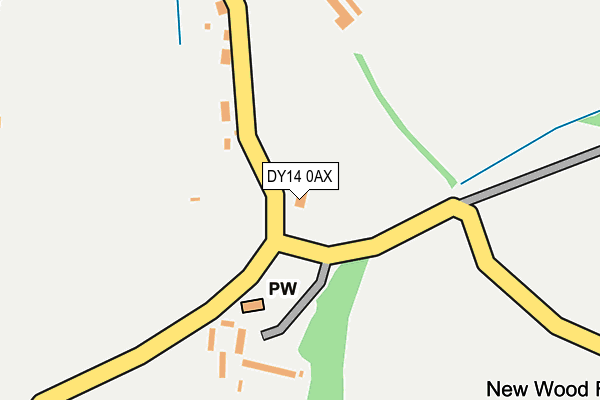 DY14 0AX map - OS OpenMap – Local (Ordnance Survey) DY14 0AX map - OS OpenMap – Local (Ordnance Survey)