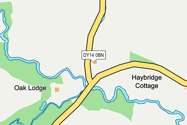 DY14 0BN map - OS OpenMap – Local (Ordnance Survey) DY14 0BN map - OS OpenMap – Local (Ordnance Survey)