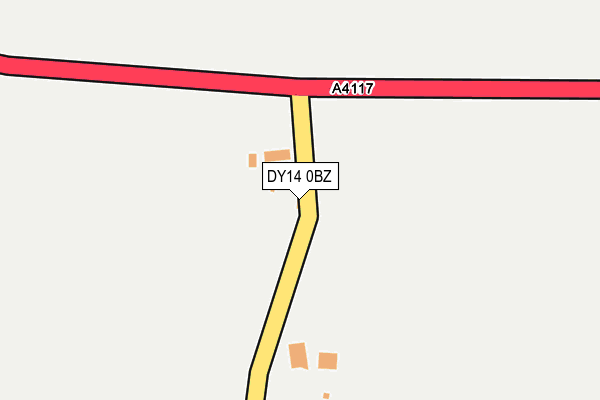 DY14 0BZ map - OS OpenMap – Local (Ordnance Survey) DY14 0BZ map - OS OpenMap – Local (Ordnance Survey)