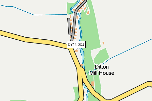 DY14 0DJ map - OS OpenMap – Local (Ordnance Survey) DY14 0DJ map - OS OpenMap – Local (Ordnance Survey)