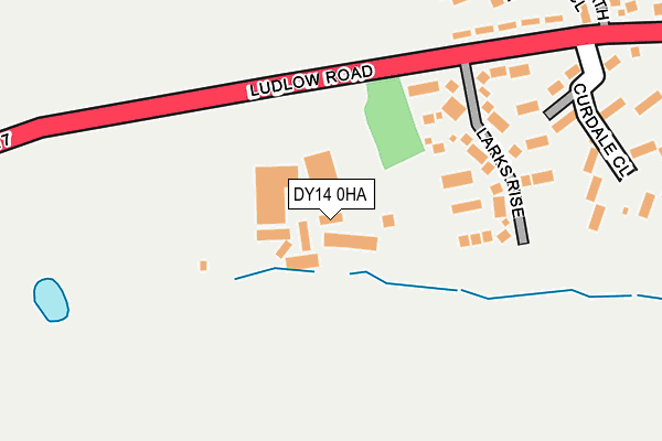 DY14 0HA map - OS OpenMap – Local (Ordnance Survey) DY14 0HA map - OS OpenMap – Local (Ordnance Survey)