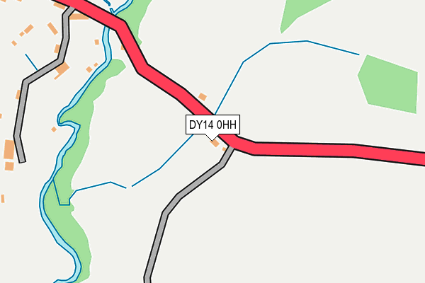 DY14 0HH map - OS OpenMap – Local (Ordnance Survey) DY14 0HH map - OS OpenMap – Local (Ordnance Survey)
