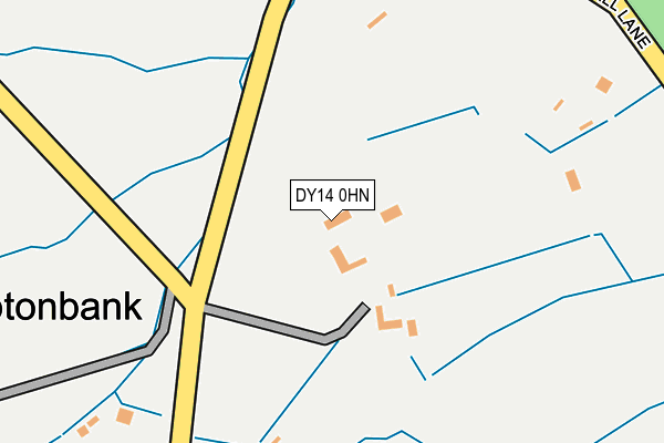 DY14 0HN map - OS OpenMap – Local (Ordnance Survey)