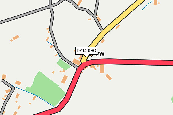 DY14 0HQ map - OS OpenMap – Local (Ordnance Survey) DY14 0HQ map - OS OpenMap – Local (Ordnance Survey)
