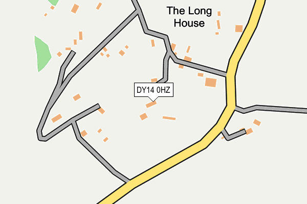 DY14 0HZ map - OS OpenMap – Local (Ordnance Survey)