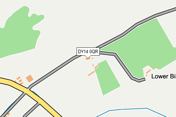 DY14 0QR map - OS OpenMap – Local (Ordnance Survey)