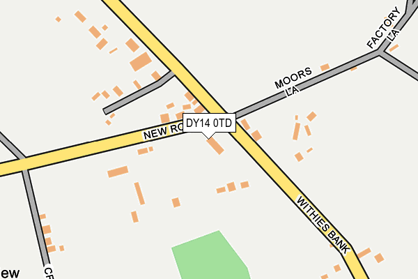 DY14 0TD map - OS OpenMap – Local (Ordnance Survey) DY14 0TD map - OS OpenMap – Local (Ordnance Survey)