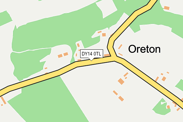 DY14 0TL map - OS OpenMap – Local (Ordnance Survey) DY14 0TL map - OS OpenMap – Local (Ordnance Survey)