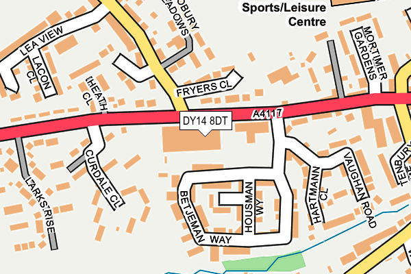 DY14 8DT map - OS OpenMap – Local (Ordnance Survey) DY14 8DT map - OS OpenMap – Local (Ordnance Survey)