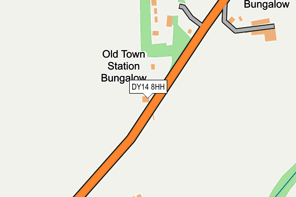 DY14 8HH map - OS OpenMap – Local (Ordnance Survey) DY14 8HH map - OS OpenMap – Local (Ordnance Survey)