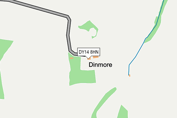 DY14 8HN map - OS OpenMap – Local (Ordnance Survey)