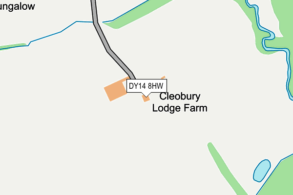 DY14 8HW map - OS OpenMap – Local (Ordnance Survey)